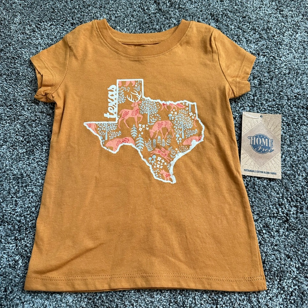 Texas TShirt-Little Girls XS 4/5